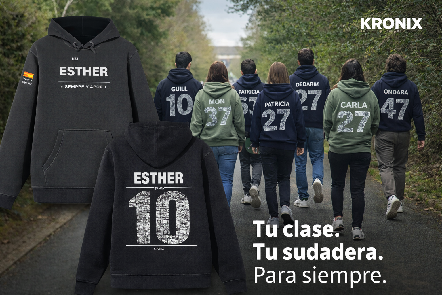 Sudadera modelo CLASS sin suplemento